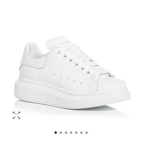 Alexander McQueen white platform sneakers